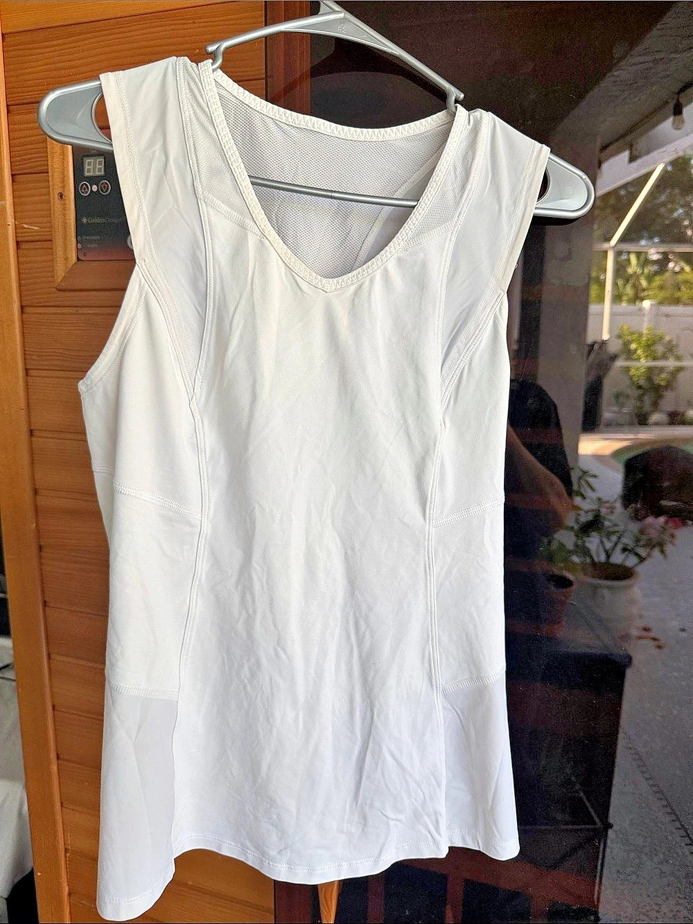 lululemon Mix & Mesh Tank White Athletic Tank Top